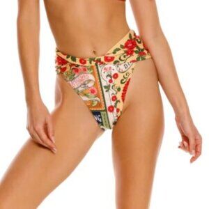 Agua Bendita Lily High Waist Bikini Bottom NWT Size L 💰 MSRP $120